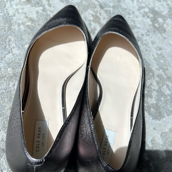 Cole Haan 1 inch heel silver shoe - Picture 3 of 6